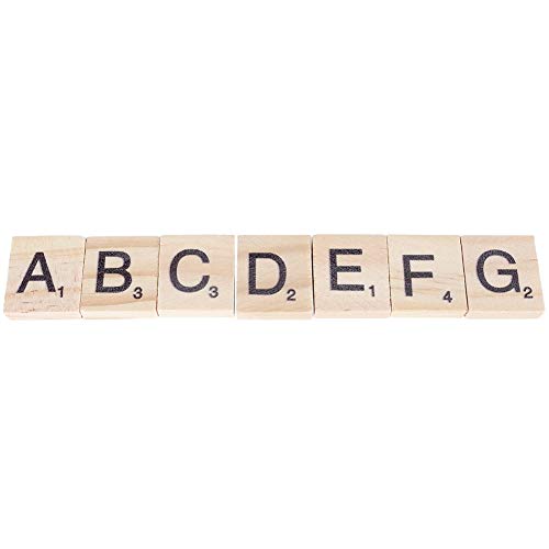 Fichas de letras de madera para manualidades A-Z miniatura 6
