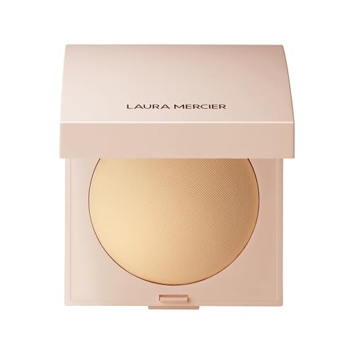 Laura Mercier Real Flawless Luminous Perfecting Pressed Powder - Talc-Free, Creamy Formula, Light Coverage, Natural Luminous Finish, Enlivens Skin, Adds Dimension