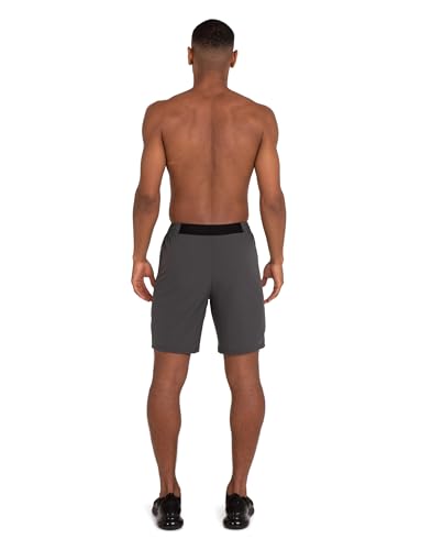TCA Elite Running Shorts Men - Gym Shorts Men - Mens Short with Zip Pockets - Sports Short Mens with Zipped Phone Pocket - Asphalt, S - Image 9