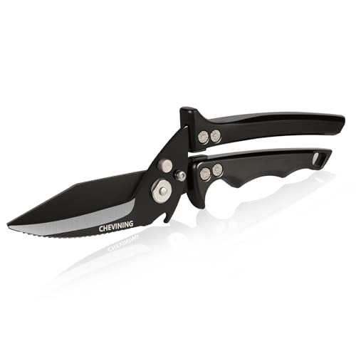 Chevining Kitchen Shears,All-Purpose Kitchen Scissors for Food Cutting, Rust-Resistant kitchen Shears Heavy Duty Food Scissors Removable Blades