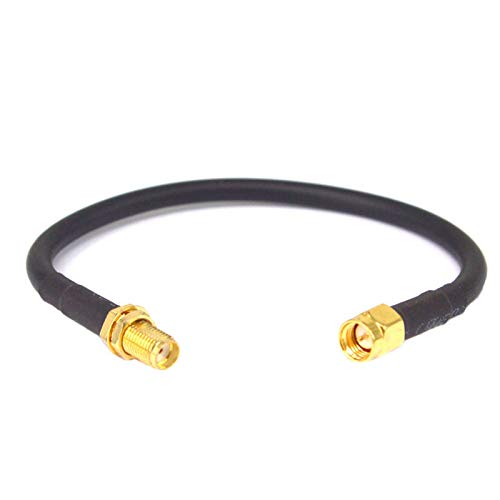 10 Pieces Low Loss SMA Female to SMA Male Extension RG58 Coaxial Cable Connector 20CM