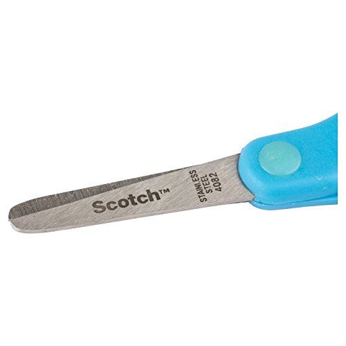 Scotch Stainless Steel Soft Grip Blunt Tip Kid safe Scissor(Color may vary)