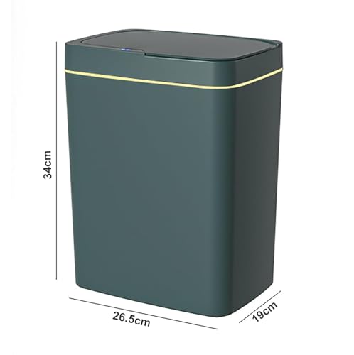 Image of Owme Motion Sensor Smart Trash Bin For Home 12L | Motion Sensor Open-Top Bin Lid | Durable Odor Control Covered Waste Trash Can | Smart Automatic Garbage Dustbin with Large Capacity - BLACK