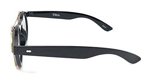 Ultra Black Frame Purple Mirrored Flip Up Round Steampunk Sunglasses Steampunk Goggles Retro Mens Womens UV400 Cyber Gothic Circle Glasses Aesthetic Circle Sunglasses Steampunk Accessories steampunk buy now online