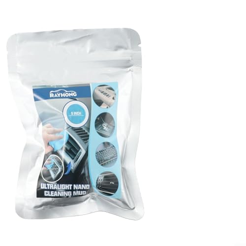 Gel de limpieza para coche, 20 g, reutilizable, para detalles interiores, para eliminar el polvo, la suciedad y los desechos de las rejillas de ventilación del coche, rejillas de aire acondicionado