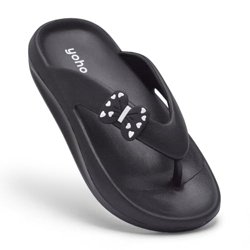Image of YOHO PILO Slippers for Women | Lightweight & Waterproof Monsoon Footwear | Stylish & Comfortable Chhapal | Soft Orthopedic Flip-Flops, Daily Use Bathroom Slippers