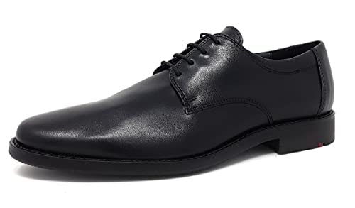 LLOYD Zapatos con Cordones para Hombre Nevio, Zapatos de Negocios para Hombre, Negro, 45 EU