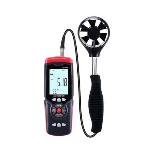 45 メートル/秒デジタル風速計 LCD 風速温度湿度風速流量値測定センサー多機能風速計(GT8913)