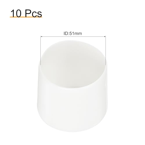 Tapas de goma de 51 mm de vinilo resistente, protectores de extremos para postes 3