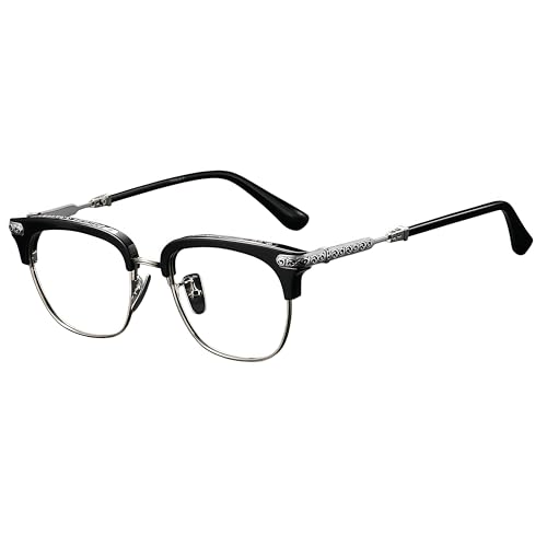 Lunettes à sourcils carrées homme pour structurer les visages ronds