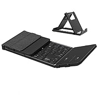 【EWiN】ワイヤレスキーボード Bluetooth5.1 折り畳み キーボード フルサイズ JIS日本語配列 タッチパッド搭載 スマホ タブレットPC適用 三つデバイス自由に切替え Windows/Mac/iOS/Android多システム対応 静音防水超薄型