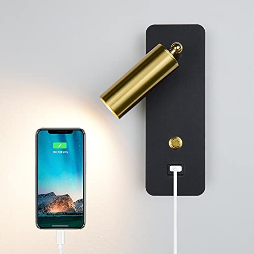 Luces de pared LED con interruptor perfectas para leer en la cama 5