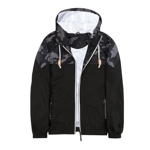 Image of MADHERO Mens Windbreaker Jacket Lightweight 90s Retro Wind Breakers