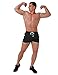 BALEAF Men's 3 Inches Bodybuilding Workout Shorts Drawstring Running Shorts Zipper Pockets Black Size M