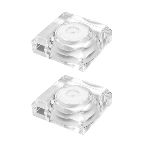 Ciieeo 2 Piezas Base LED para Jarrón de Cristal Soporte Luminoso Decorativo con Luz LED Colorida Recargable para Vitrinas y Acuarios