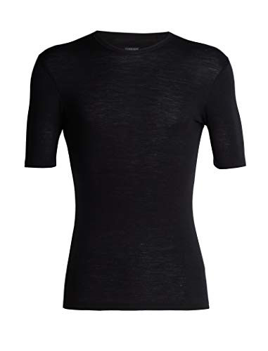 Icebreaker Merino Men's Mens 175 Everyday Ss Crewe, Black, M