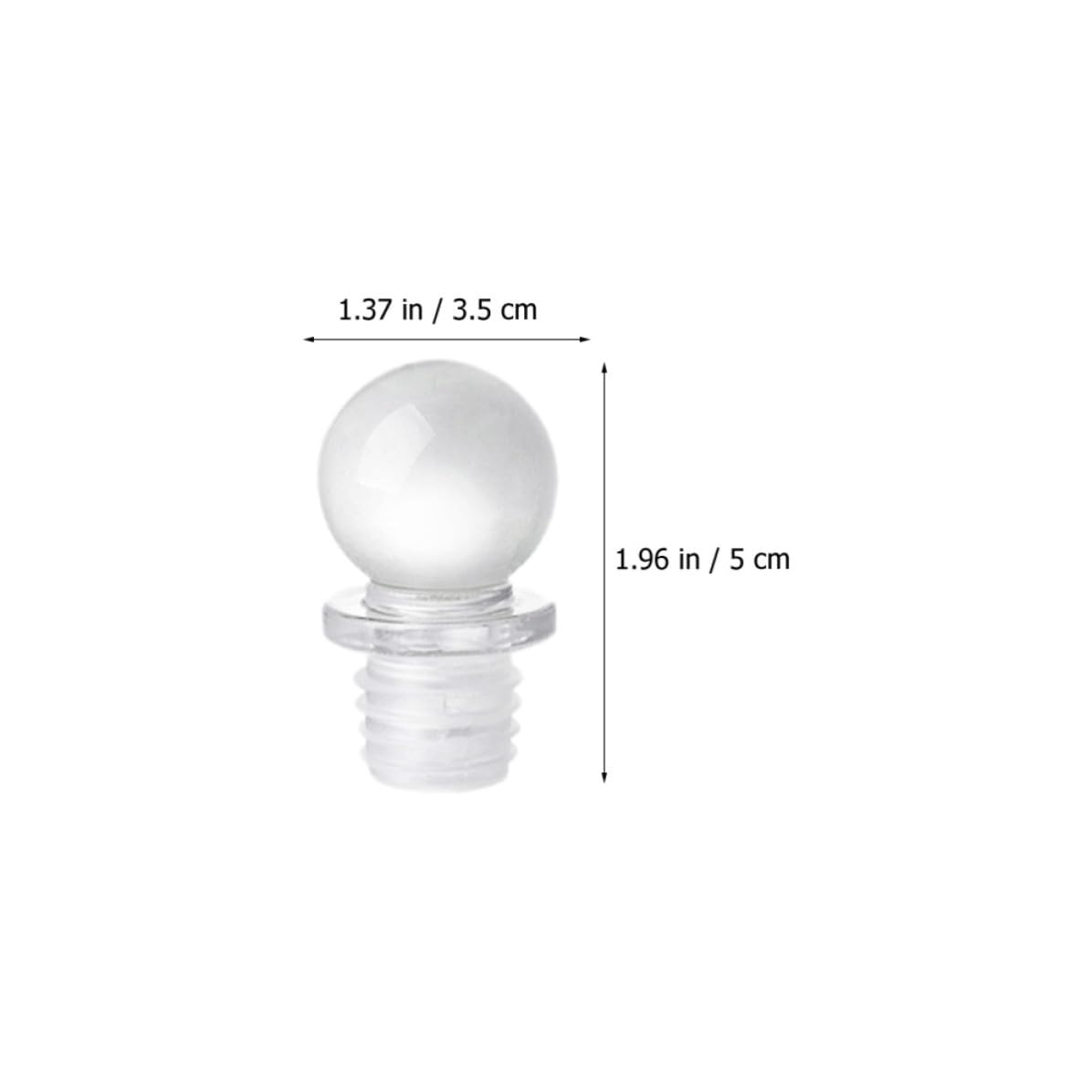 Luxshiny 24 Tapones de Vino Bola de Cristal de Vidrio y Silicona, Sellado Hermético y Portátiles para Botellas, Accesorios Decorativos para Uso en Licores y Bebidas