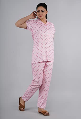 Image of BLACK MACY Women's Rayon Printed Night Suit Set