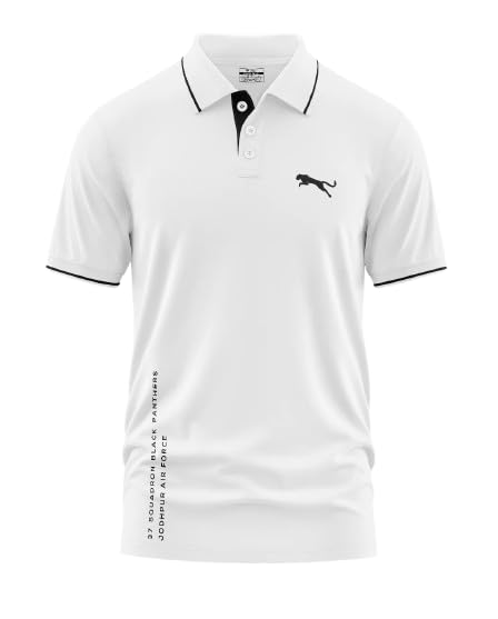 Image of WarriorWorld Men's Polo T-Shirt Casual, Officewear Comfort Fit Fabric - Half Sleeve Polo Tshirt - Perfect for Everyday