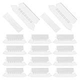 CAXUSD Pestañas Colgantes Transparentes para Carpetas Archivos 100 Unidades 30x77 Mm Etiquetas de Archivo Insertables Plástico Organizador Oficina Escuela Hogar