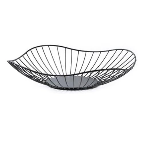 WyndShades Black Wire Fruit Basket – Wide Metal Fruit Bowl for Kitchen Counter, Large Decorative Holder for Fruits, Vegetables, Bread & Snacks, Modern Table Centrepiece (Shallow) - Cosy Home Interiors WyndShades Black Wire Fruit Basket – Wide Metal Fruit Bowl for Kitchen Counter, Large Decorative Holder for Fruits, Vegetables, Bread & Snacks, Modern Table Centrepiece (Shallow)