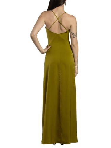 David's Bridal Charmeuse Plunge Seamed Slim A-Line Dress2