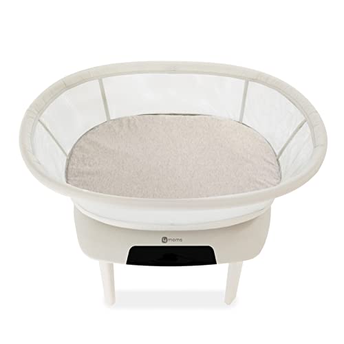 Image of 4moms MamaRoo Sleep Bassinet Organic Jersey Cotton Sheet, Machine Washable, Oatmeal