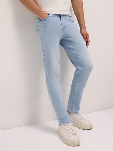 Image of THE BEAR HOUSE Men's Cotton Washed Slim Fit Jean