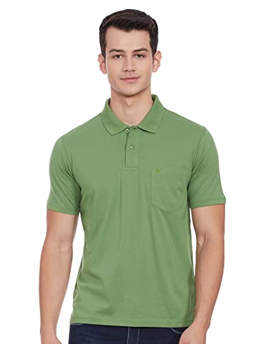 Image of Monte Carlo Mens S.Blue Plain Collar T-Shirt |22203401-167