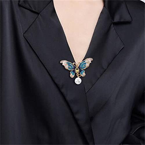 Brooch bleu chinefly vêtement accessoire de mode style country tempérament - 4