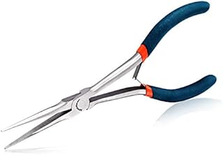 SPEEDWOX Long Needle Nose Pliers 7 Inches Long Nose Mini Precision Wire Looping Fine Pliers Long Anti-Slip Handles Smooth Jaws High Leverage Reduce Efforts for Jewelry Making