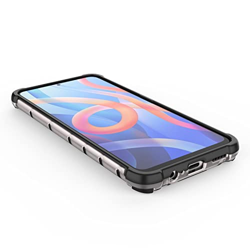 Image of Glasgow Back Case Cover Designed for Poco M4 Pro 5G / Mi Redmi Note 11T 5G - Black