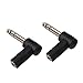 Produktbild 1/4 Zoll TRS auf 3,5 mm rechtwinkliger Adapter, 6,35 mm Stecker auf 3,5 mm Buchse, 90 Grad Stereo-Kopfhörer-Audio-Adapter, Konverter-Anschluss