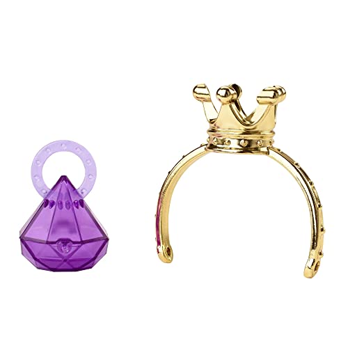 Barbie Poupée Extra Mini n° 8 (14 cm) avec Robe à Paillettes et Mitaines en Fourrure, avec Socle et Accessoires, Jouet Enfant, Dès 3 Ans, HJK67