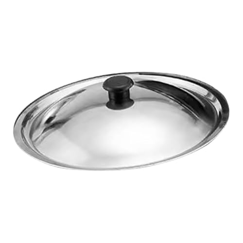 SHINEOFI Tapa de Olla de Acero Inoxidable 24 Cm, Cubierta Antisalpicaduras para Sartén, Compatible con Ollas de Cocina, Uso Doméstico y Profesional, Estilo Aleatorio