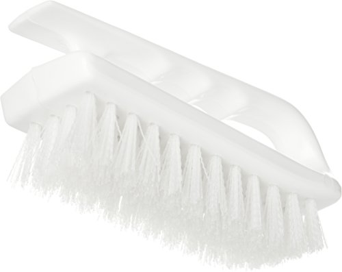 Image of SPARTA 4002402 Ergonomic Iron-Shaped Handle Scrub Brush, 6 inch, White (Pack of 12)