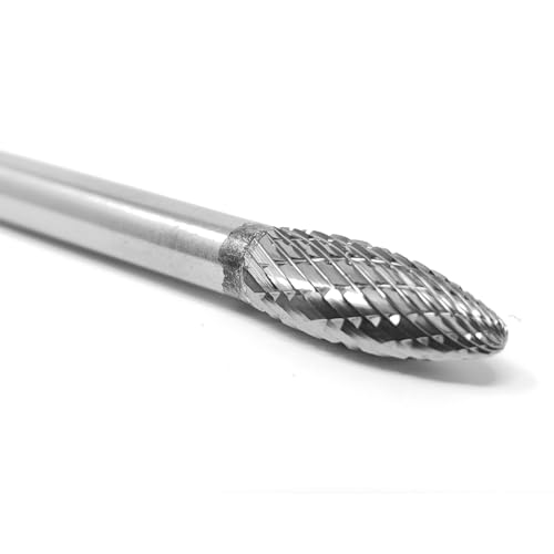 Fresa sólida de carburo SH-2L6 5/16" x 3/4" con mango de acero 6" miniatura 2