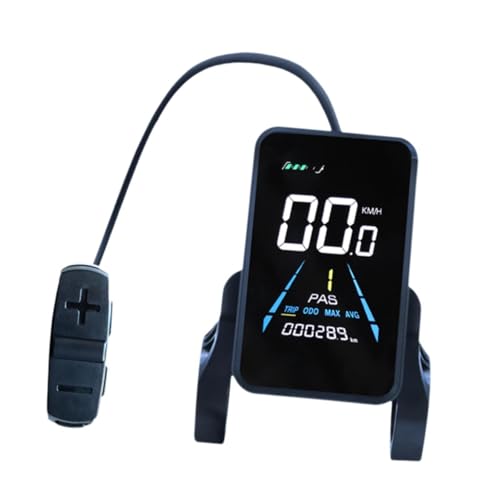 Menolana Electric LCD Display E Bike Display Meter Cyclocomputer Control Panel Lightweight Multifunctional Electric Bike Speedometer