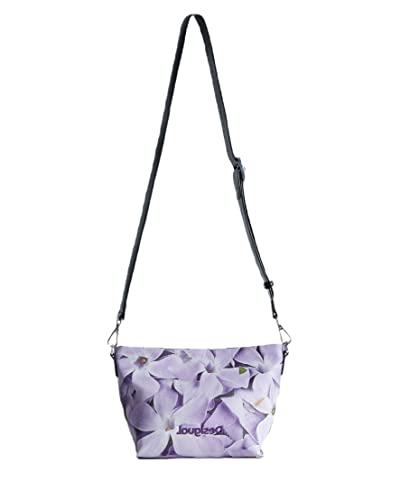 Desigual Femme Bols_imperial Patch Sac de sport Across , Violet, Taille unique EU
