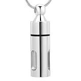 ❤ Este collar de urna ❤ se puede utilizar para joyas de cremación, joyas de urna, urnas de cremación, collares de cenizas, urnas.