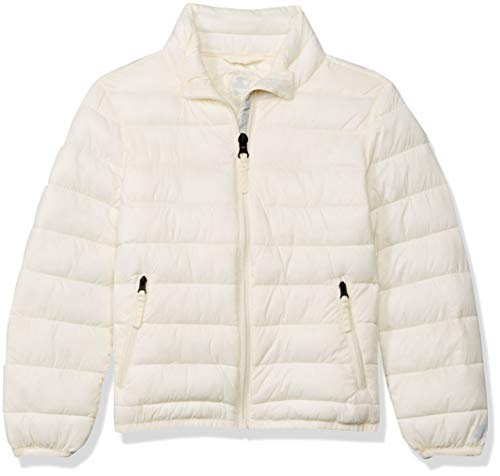 Starter Girls' Packable Puffer Jacket, Amazon Exclusive, Ivory, L