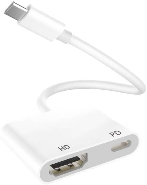 USB C to HDMI Adapter, Type-C to HDMI Adapter with 100W Fast Charge 4K@60Hz, USB C to HDMI Converter Compatible with iPhone 15, iPhone 16, MacBook Pro, iPad Pro - Amazon product rated Grade B