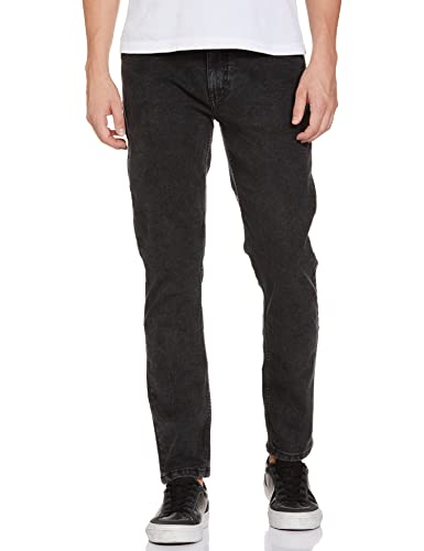 Image of The Indian Garage Co Men Slim Fit Solid Mid-Rise Stretchable Jeans
