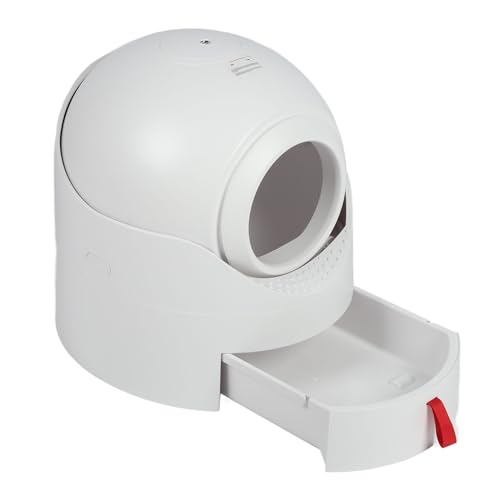 EMUKOEP Bandeja Desmontable Caja de Semiautomática Blanca de 45 L de Gran Capacidad para una Fácil Limpieza y Reemplazo