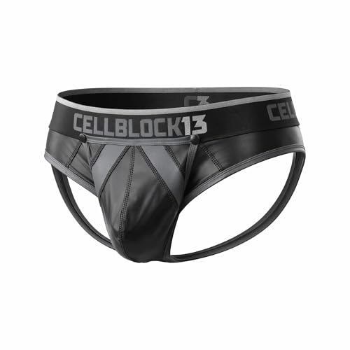 CELLBLOCK 13 Jockstrap Hommes Snap Up Slip Gris