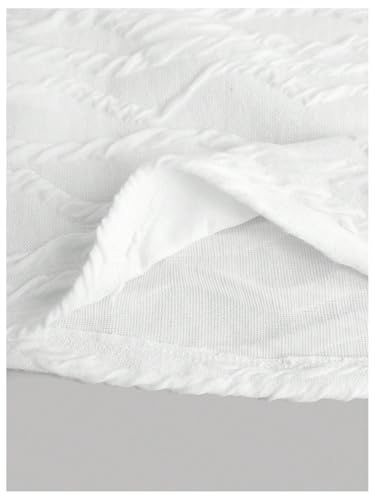 OYOANGLE Girl's Textured Strapless Tube Top Knitted Slim Fit Bandeau Tank Tops3