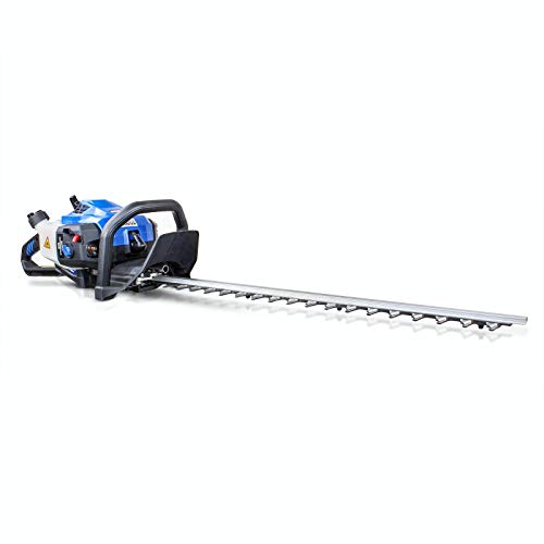 Hyundai Petrol Hedge Trimmer/Pruner 26cc 2-stroke Easy-Start Lightweight and Anti-Vibration 24 (60cm) Blade with 3 Yer Warranty