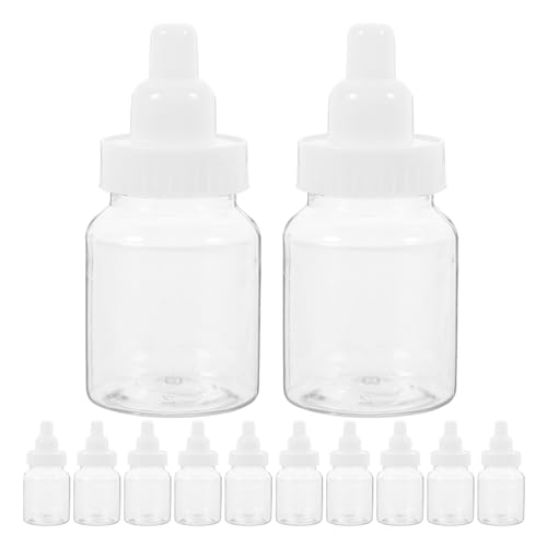 Amosfun Faveur De Douche De Biberon 12 Pièces Mini Biberon De Lait Pour Bouteille De Bonbons En Plastique Boîte De Bonbons D'allaitement Garçon Fille...