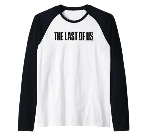 The Last of Us Black Text Logo Video Game Raglan Baseball Tee
