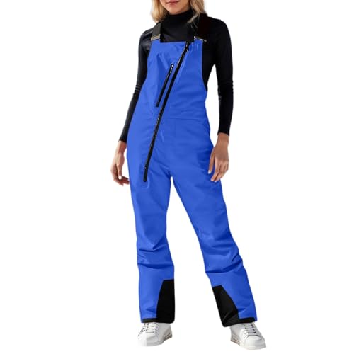 Combinaison de ski pour femme avec salopette isolée toutes saisons